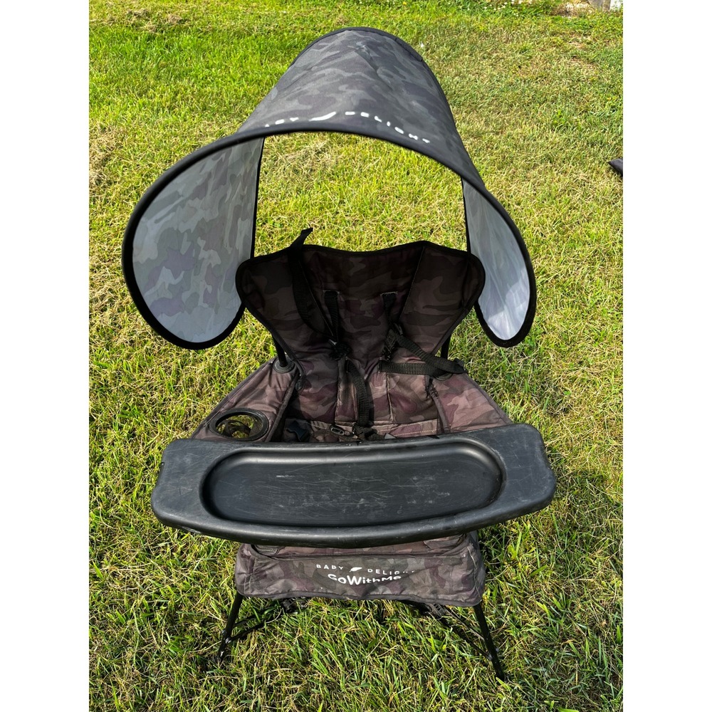Baby Delight GoWithMe Chair Camouflage Portable Folding Highchair Canopy Outdoor